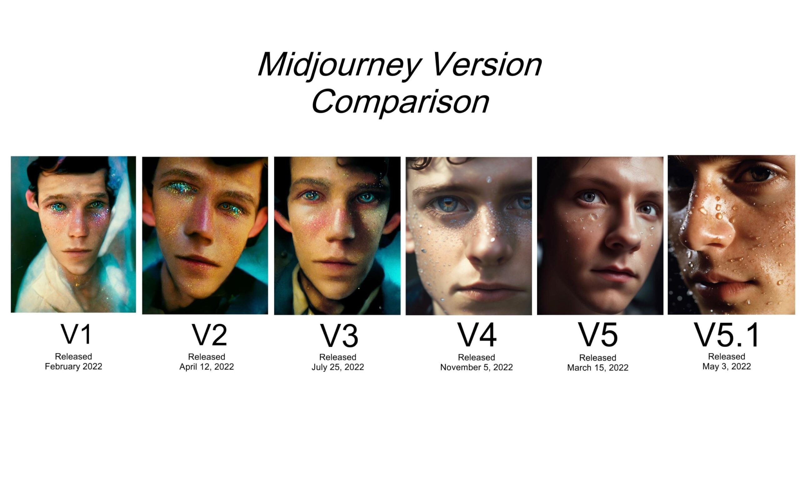 midjourney version comparison